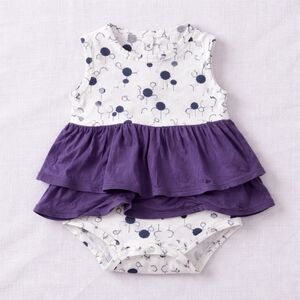 Nwt Kate quinn Sleeveless skirted bodysuit 3-6 m trees